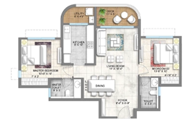 Godrej Majesty ground floor plan